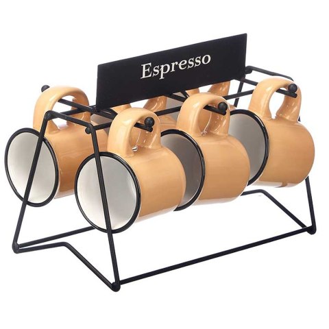 Zestaw filiżanek do espresso 100 ml beżo