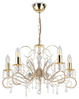 Żyrandol Kayen Beżowy 5xE14 57 cm