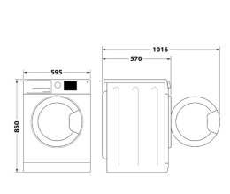 Pralko-suszarka FFWDB864489SVEE