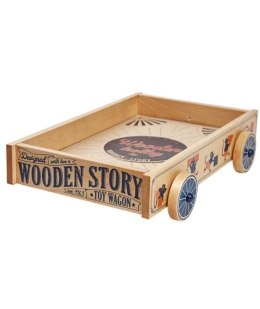 Drewniany wózek-wagon