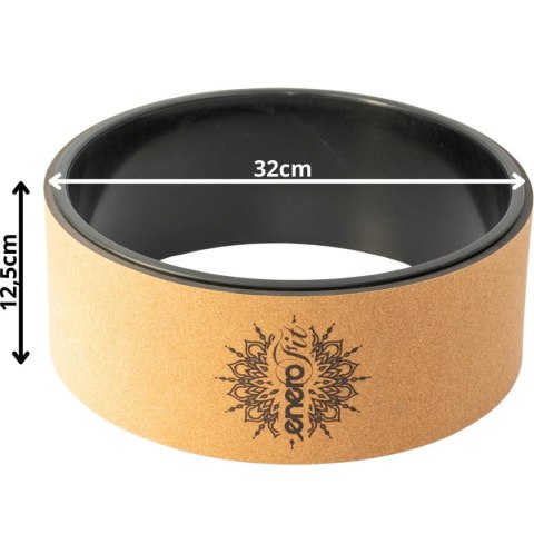 KORKOWE KOŁO DO ĆWICZEŃ JOGI 33x13CM ENERO FIT