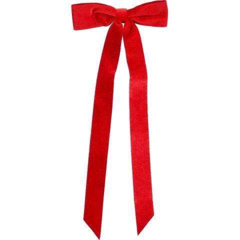 KOKARDA DEKORACYJNA CZERWONA 2x19x48CM 4SZT MICA