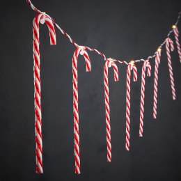 LAMPKI GIRLANDA 10 LED LIZAKI LASKI CHOINKOWE CIEPŁY BIAŁY LUCA