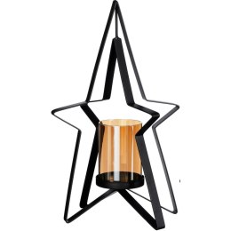 ŚWIECZNIK METALOWY 31,5CM GWIAZDA MICA