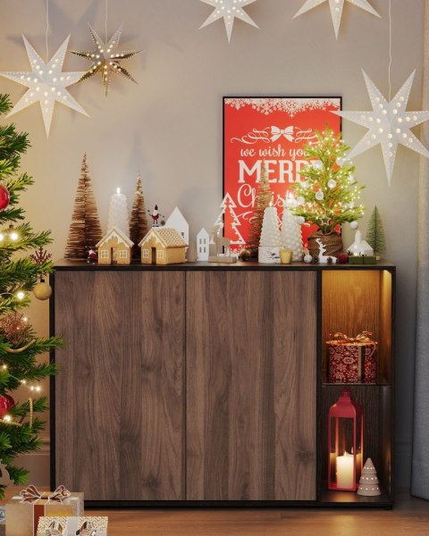 Szafka RTV z oświetleniem LED RGB