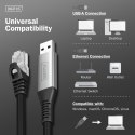 Kabel adapter USB-A - RJ45 Kat. 6A S/FTP, 1 Gbit/s, USB 3.2 Gen1, LSZH, 2m