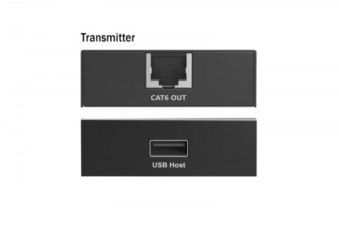 Przedłużacz (extender) po skrętce kat.6 USB 2.0 do 150m, 4x USB-A do 480 Mbps, 1x RJ45 (Gigabit Ethernet) - zestaw (odbiornik/na