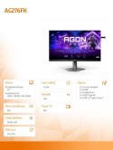 Monitor AG276FK 27 cali 520Hz Fast IPS HDMIx2 DPx2