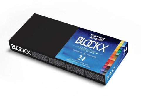 Farby akwarelowe 24 półkostki BLOCKX