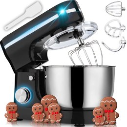 Robot planetarny mikser 3w1 hak trzepaczka mieszadło 6 poziomów misa 6 l 3200 W