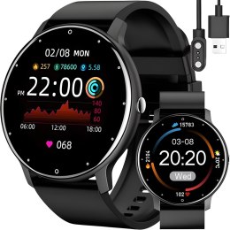 Smartwatch zegarek funkcyjny sportowy połączenia pulsometr ciśnienie EKG muzyka BT