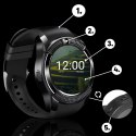 Smartwatch zegarek multifunkcyjny na kartę SIM z aparatem BT microSD