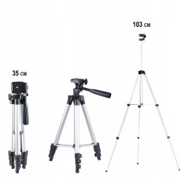 Statyw tripod składany do telefonu gwint 1/4'' pilot BT 35-103 cm