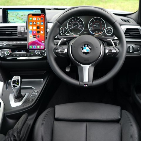 Uchwyt samochodowy do telefonu na szybę deskę kratkę