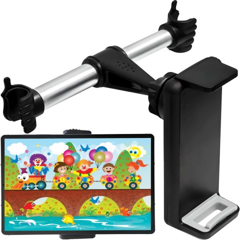 Uchwyt samochodowy do telefonu tabletu montowany na zagłówek 4.7-11.5''