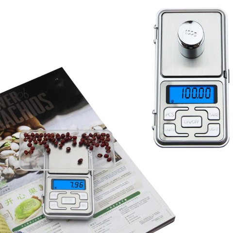 Waga jubilerska przenośna na baterie LCD 200g / 0.01 g