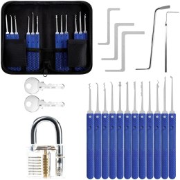 Zestaw narzędzi do otwierania kłódek - 17 el.