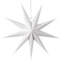 DEKORACJA PAPIEROWA GWIAZDA 45CM 9 RAMION BIAŁA