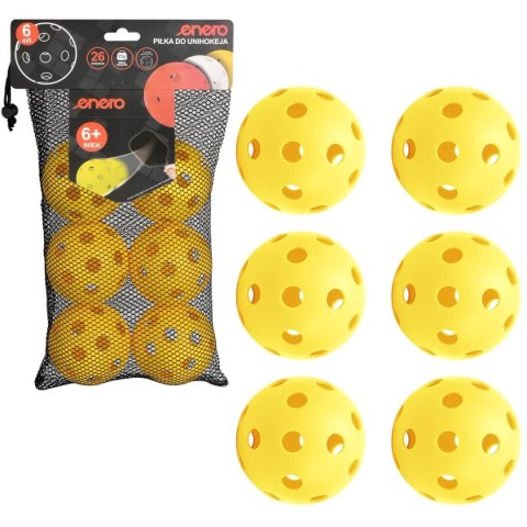 PIŁKA UNIHOC MECZOWA ŻÓŁTA ENERO 6SZT