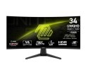 Monitor MAG 346CQ 34 cale/LED/UWQHD/Curved/180Hz/czarny