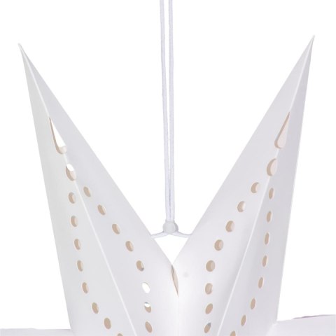 DEKORACJA PAPIEROWA GWIAZDA 50CM 7 RAMION BIAŁA