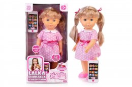 Lalka Natalia chodząca ze smartfonem 41cm