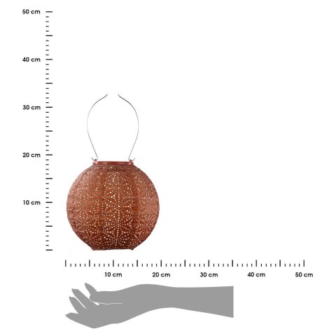 Lampion solarny Round 20 Copper