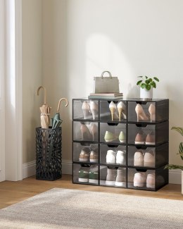 Zestaw 12 pojemnych pudełek na buty