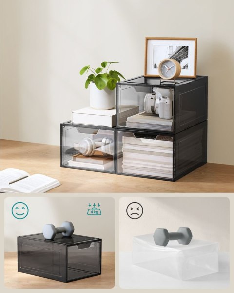 Zestaw 12 pojemnych pudełek na buty