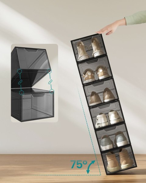 Zestaw 12 pojemnych pudełek na buty