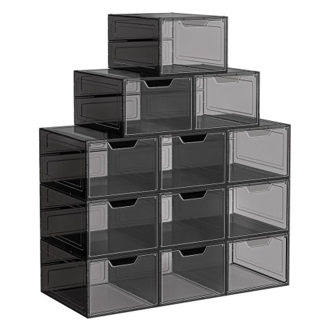 Zestaw 12 pojemnych pudełek na buty