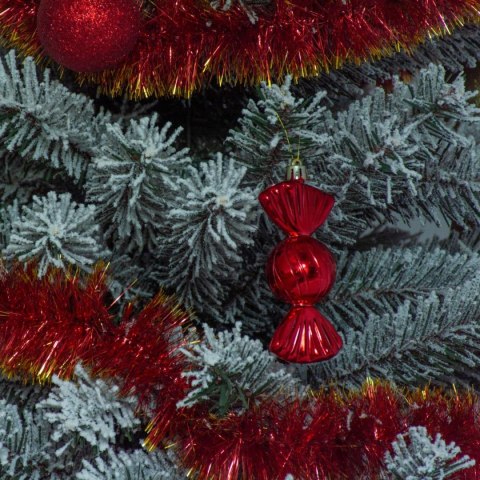 BOMBKA FORMÓWKA PLASTIKOWA BEZPIECZNA CUKIERKI 6SZT MICA CZERWONE