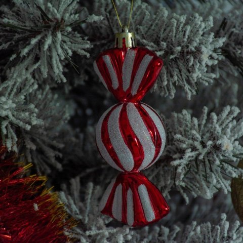 BOMBKA FORMÓWKA PLASTIKOWA BEZPIECZNA CUKIERKI 6SZT MICA CZERWONE