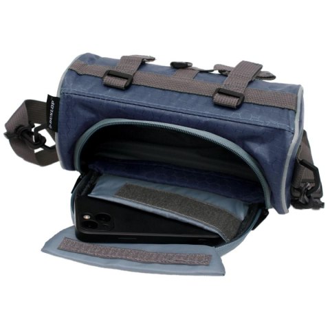 SAKWA TORBA ROWEROWA 2W1 NA KIEROWNICĘ DUNLOP - NAVY