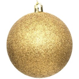 BOMBKA DEKORACYJNA PLASTIKOWA BEZPIECZNA 12SZT 60MM ZŁOTY