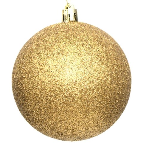 BOMBKA DEKORACYJNA PLASTIKOWA BEZPIECZNA 12SZT 60MM ZŁOTY