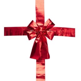 KOKARDA NA DRZWI 33x42CM WSTĄŻKA CZERWONA