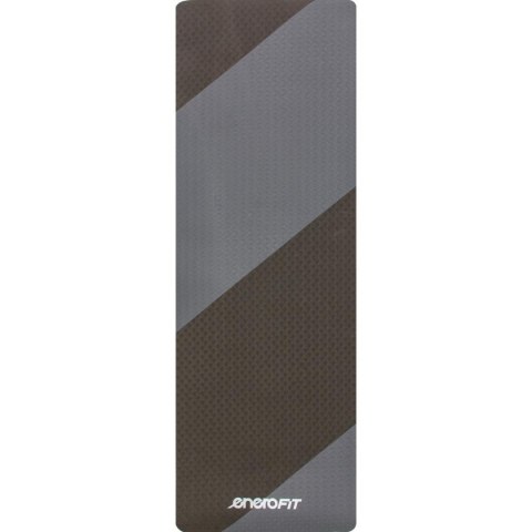 MATA DO JOGI I FITNESS TPE ANTYPOŚLIZGOWA SZARO-CZARNA ENERO FIT