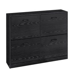 Szafka na buty z drzwiczkami czarna