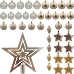 BOMBKA DEKORACYJNA PLASTIKOWA BEZPIECZNA 40SZT CREAM MICA