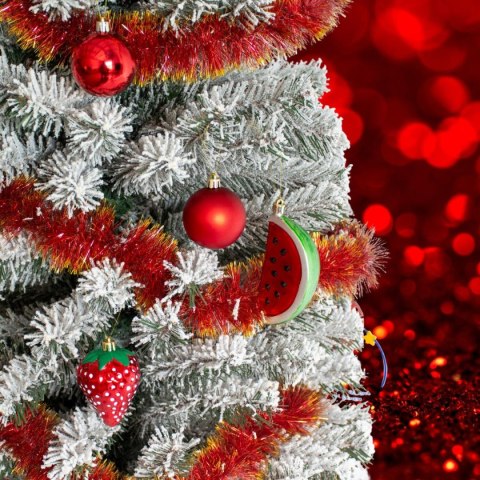 BOMBKA DEKORACYJNA PLASTIKOWA BEZPIECZNA 7SZT TRUSKAWKA ARBUZ