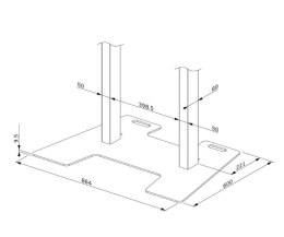 Panel podłogowy do stojaka AFP-875BL