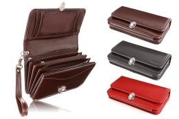 Portfel skórzany damski z rączką PPD1