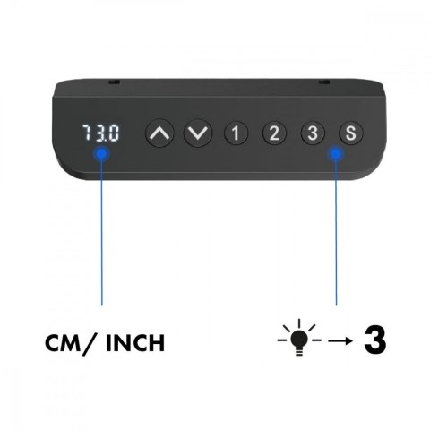 Biurko elektryczne ER-400B, regulacja