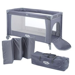 ŁÓŻECZKO TURYSTYCZNE SIMPLE DARK GREY HANKSKIDS