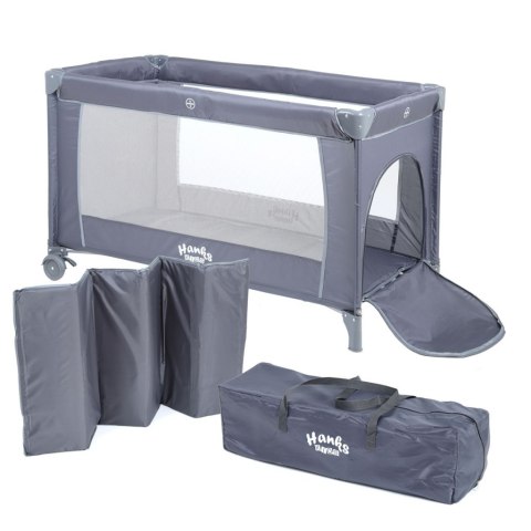 ŁÓŻECZKO TURYSTYCZNE SIMPLE DARK GREY HANKSKIDS