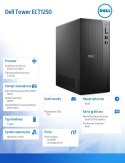 Komputer Dell Tower ECT1250 Win11Pro U7 265/16GB/1TB SSD/UHD/WLAN + BT/Kb & Mouse/3YPS