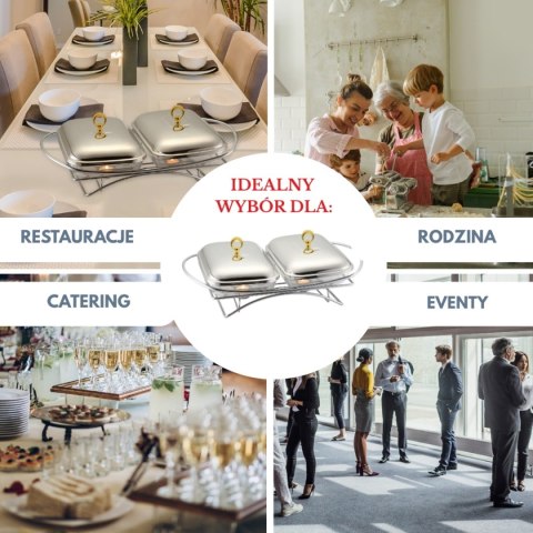 PODGRZEWACZ ŻAROODPORNY STOŁOWY 2x1,5L KLAUSBERG KB-7922