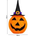 DYNIA DEKORACYJNA Z KAPELUSZEM 68CM HALLOWEEN 30LED