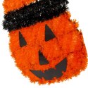 FIGURKA DEKORACYJNA DYNIA 35CM HALLOWEEN POMARAŃCZOWY PASEK